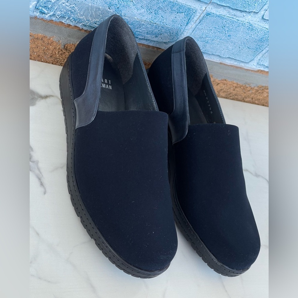 Stuart Weitzman Microsoft Loafer With Wedge Size 8 - image 3
